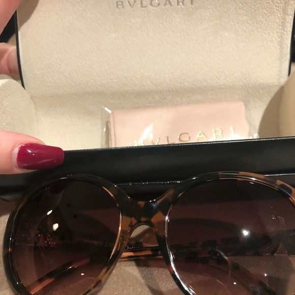 Bvlgari  Tortoise Shell Sunglasses NWOTS